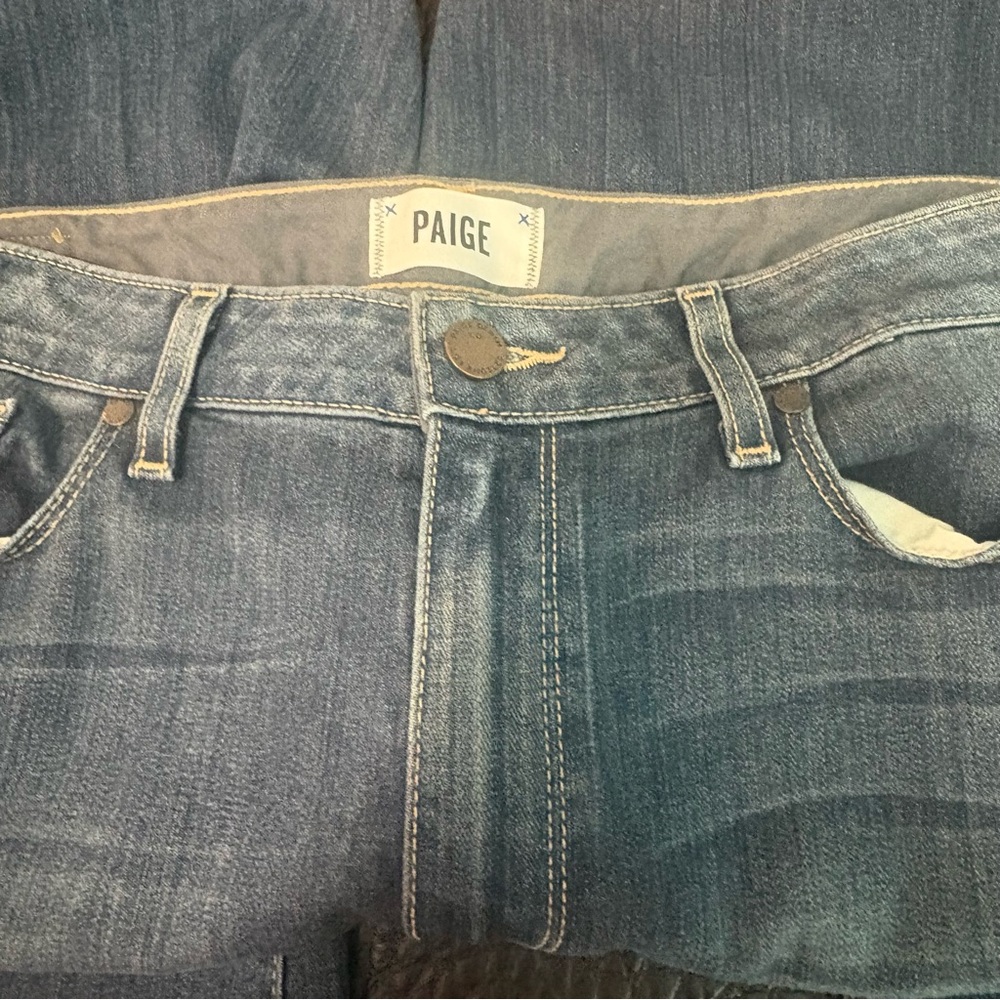 Paige Denim High Rise Bell Canyon Size 32 - Picture 9 of 10